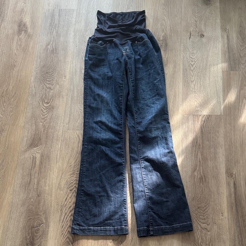 MATERNITY GAP Women's Dark Blue Flare Jeans
